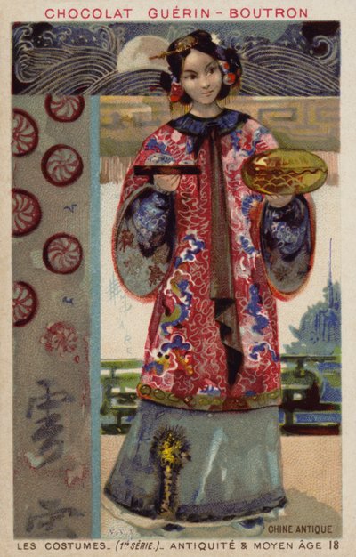 Ősi kínai jelmez alkotó: French School